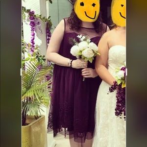 Purple bridesmaid dress